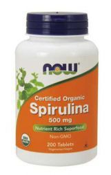 NOW Spirulina 500 мг (200 таб)