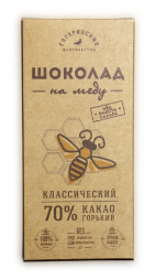 Горький шоколад на меду 70 % Классический Гагаринские мануфактуры (45 г)