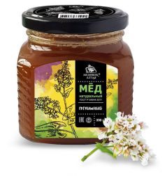Алтайский мёд натуральный Гречишный (330 г), Медовик Алтая